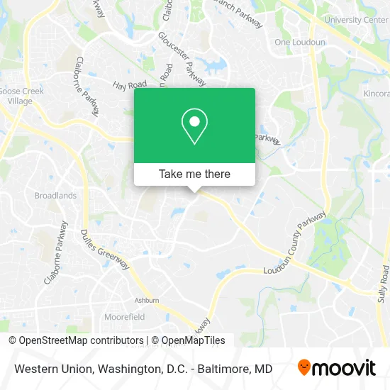 Western Union map