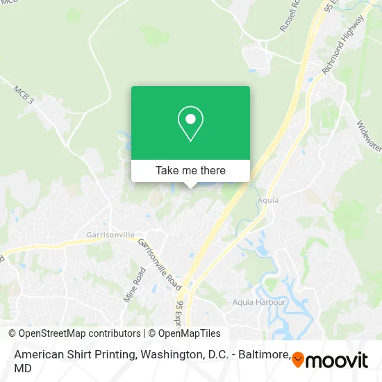 American Shirt Printing map