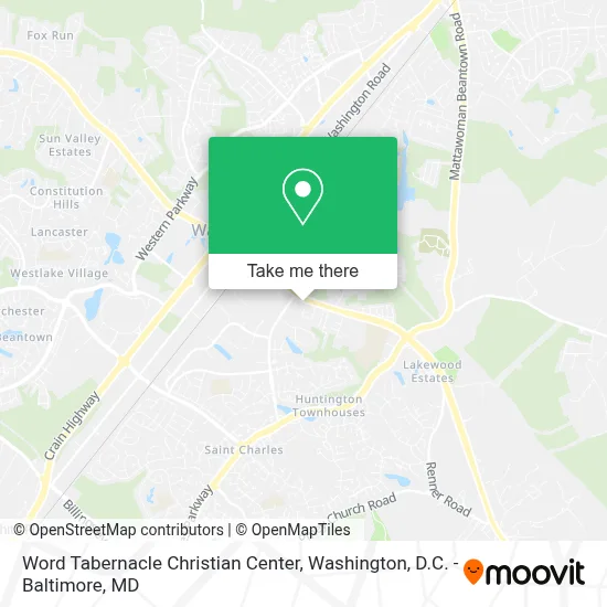 Word Tabernacle Christian Center map