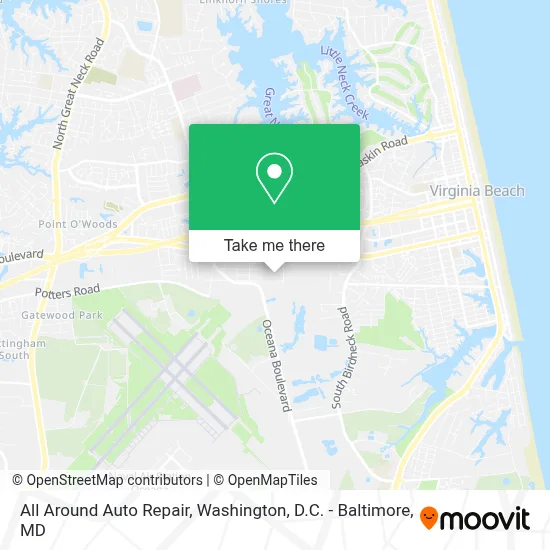 All Around Auto Repair map