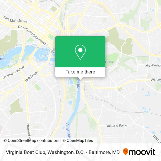 Virginia Boat Club map