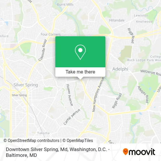 Downtown Silver Spring, Md map