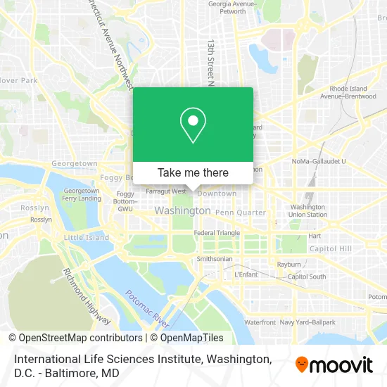International Life Sciences Institute map