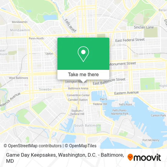 Game Day Keepsakes map
