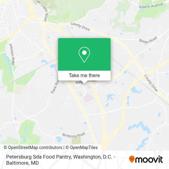 Petersburg Sda Food Pantry map