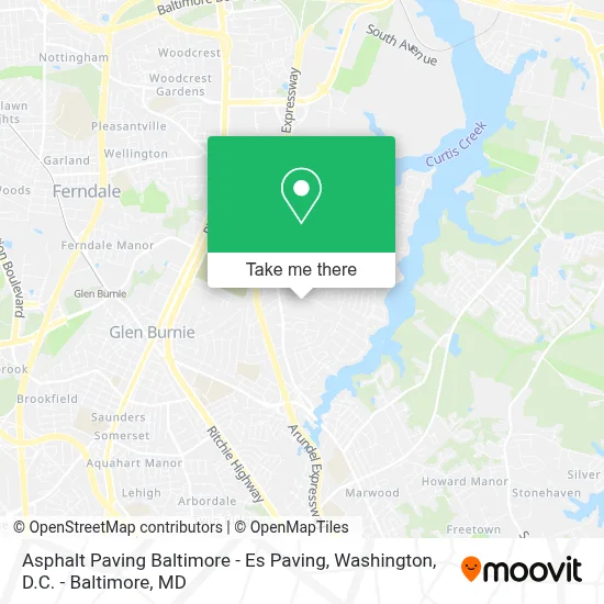 Asphalt Paving Baltimore - Es Paving map