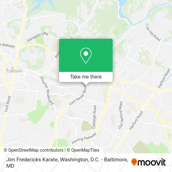 Jim Fredericks Karate map