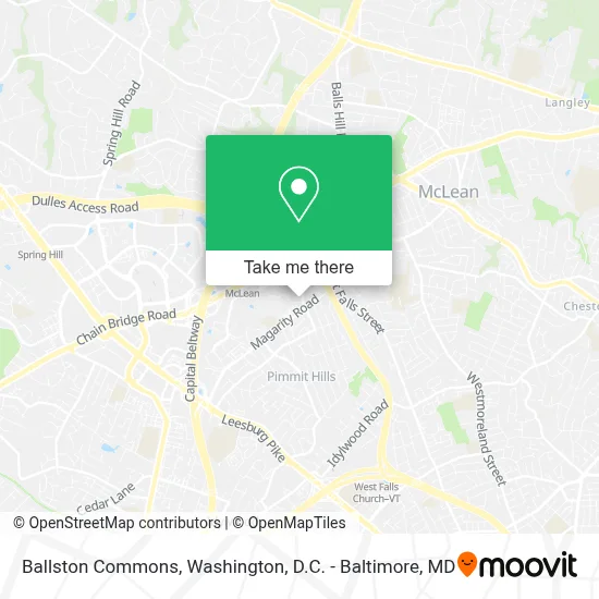 Ballston Commons map
