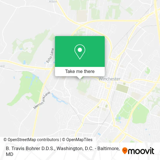 B. Travis Bohrer D.D.S. map