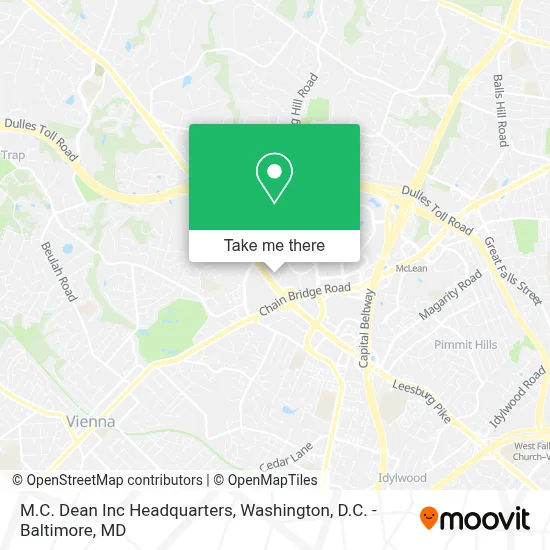 M.C. Dean Inc Headquarters map