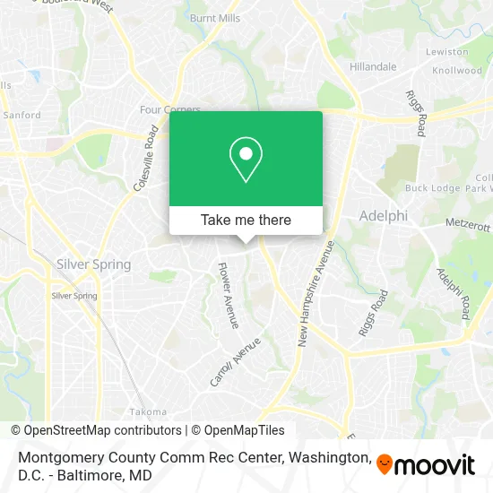 Montgomery County Comm Rec Center map