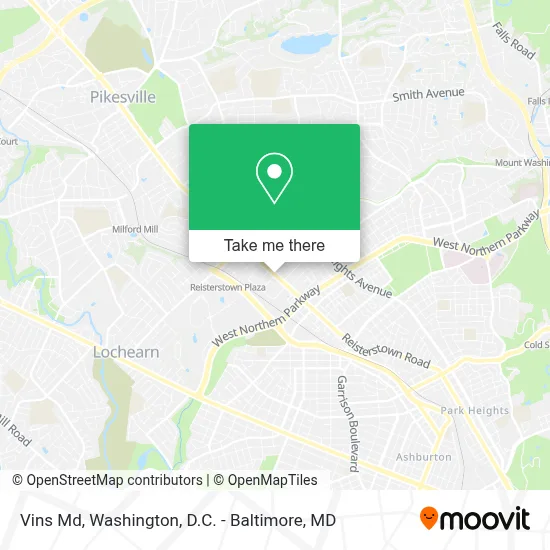 Vins Md map
