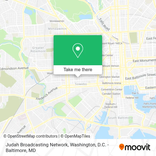 Judah Broadcasting Network map