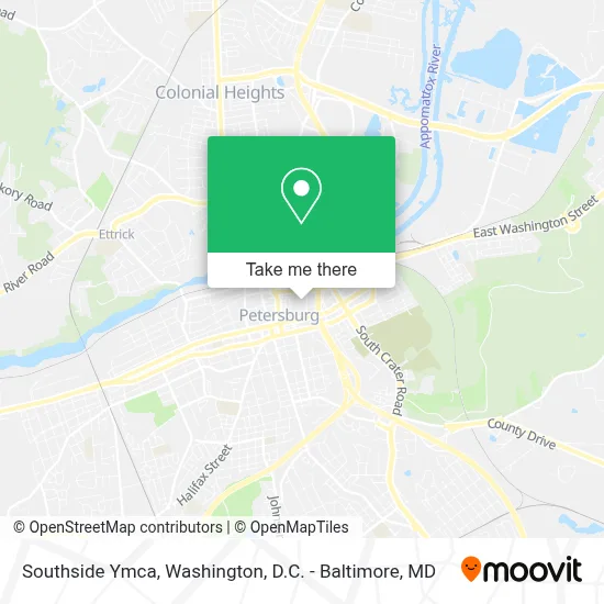 Southside Ymca map