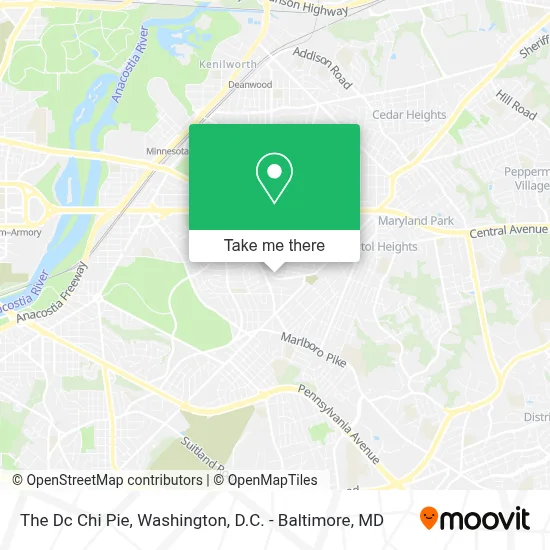 The Dc Chi Pie map