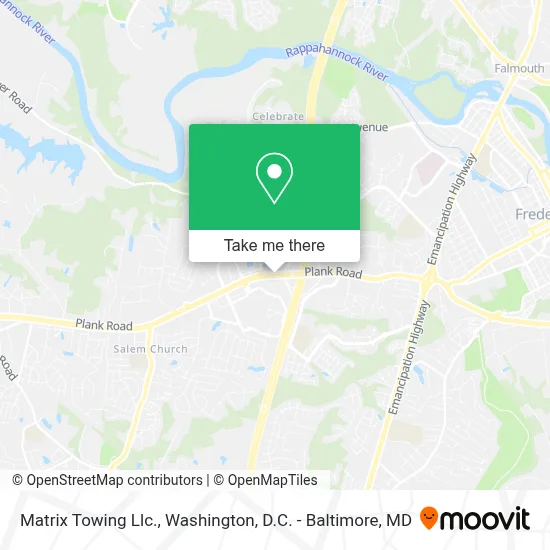 Matrix Towing Llc. map