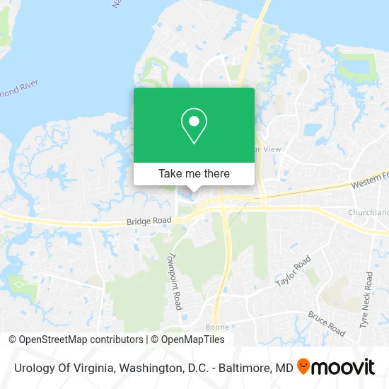 Urology Of Virginia map