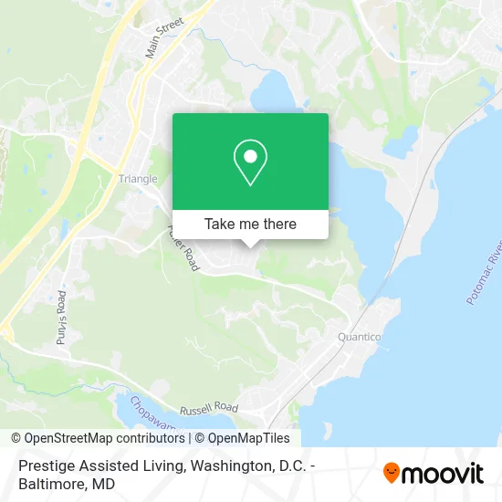 Prestige Assisted Living map