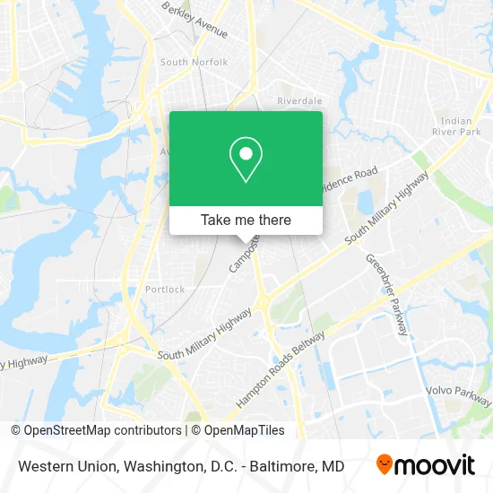 Western Union map