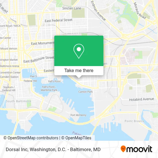 Dorsal Inc map