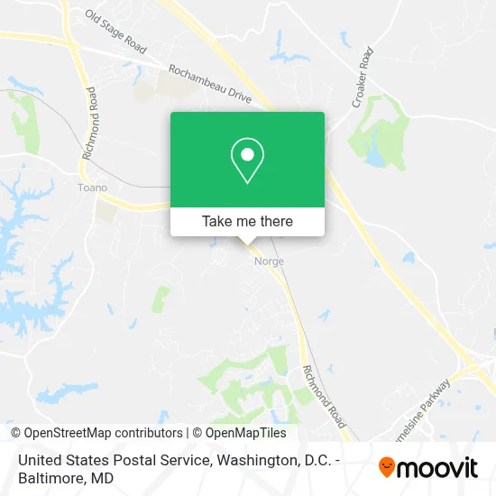 United States Postal Service map
