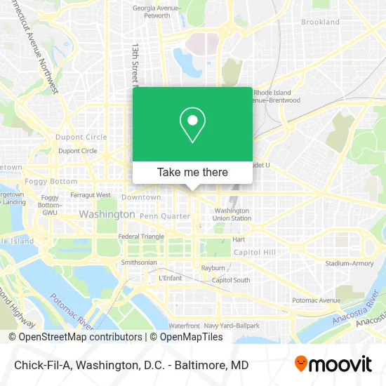Chick-Fil-A map