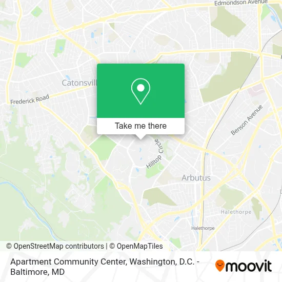 Apartment Community Center map