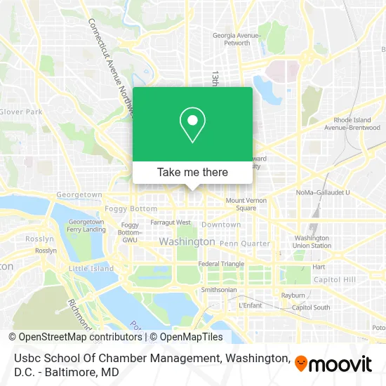 Usbc School Of Chamber Management map