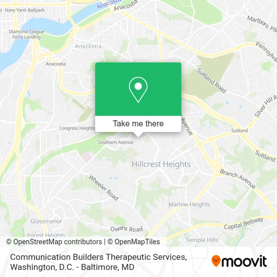 Communication Builders Therapeutic Services map