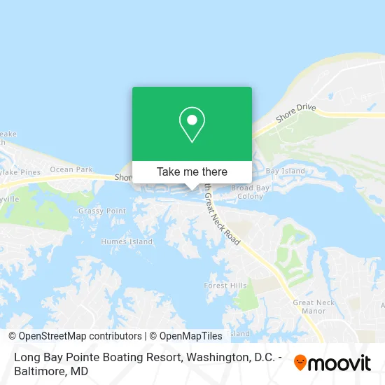 Long Bay Pointe Boating Resort map