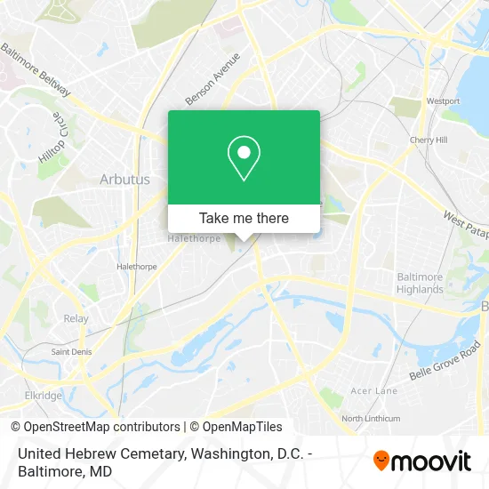 United Hebrew Cemetary map