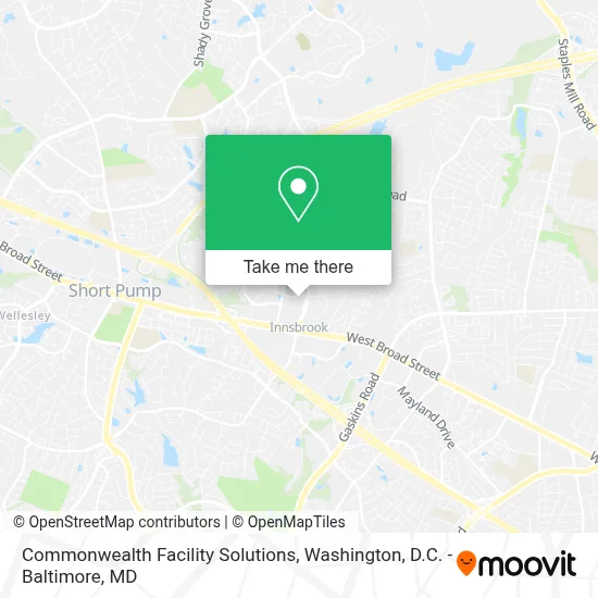 Commonwealth Facility Solutions map