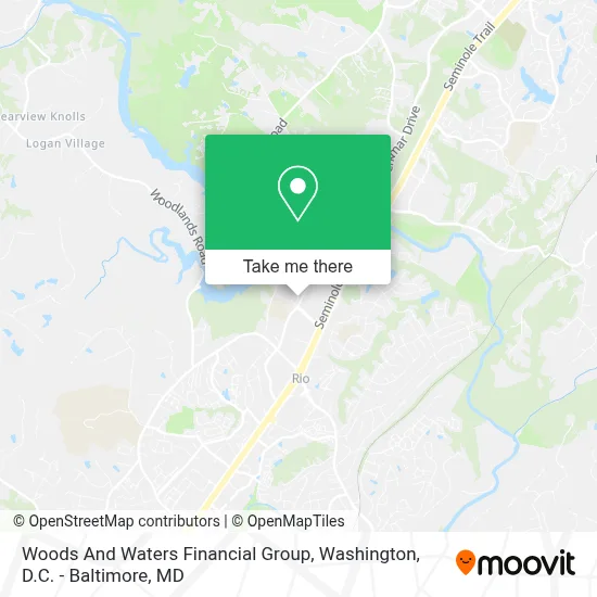 Woods And Waters Financial Group map