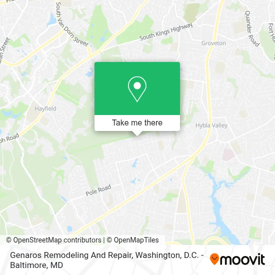 Genaros Remodeling And Repair map
