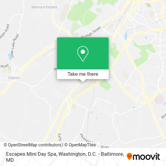 Escapes Mini Day Spa map