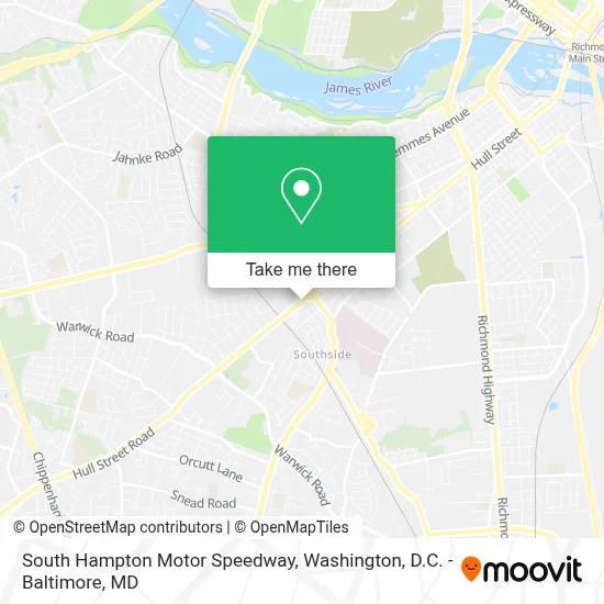 South Hampton Motor Speedway map