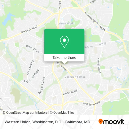 Western Union map