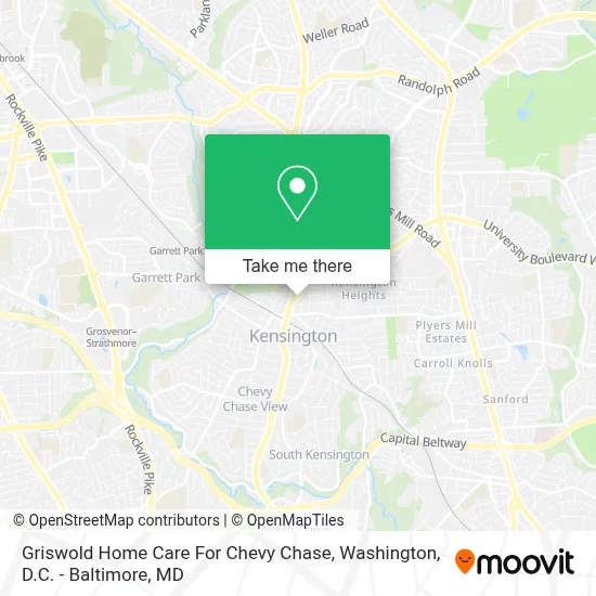 Griswold Home Care For Chevy Chase map