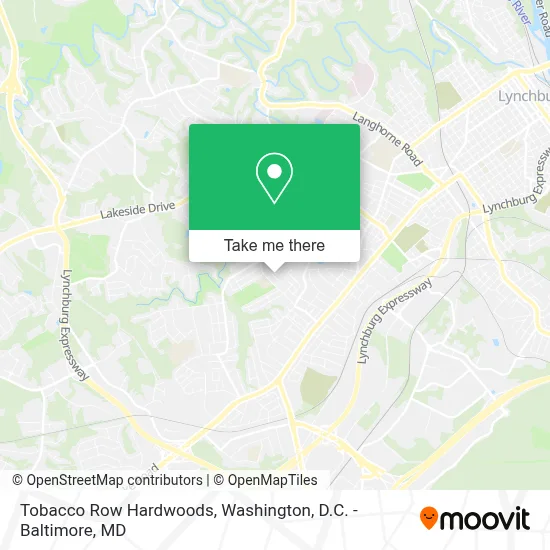 Tobacco Row Hardwoods map