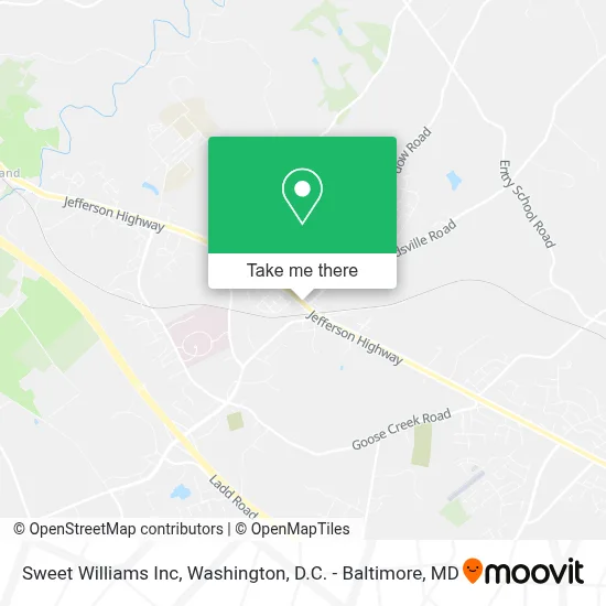 Sweet Williams Inc map