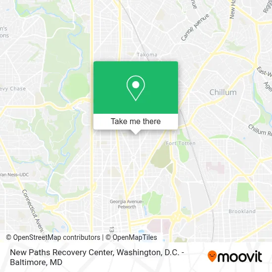 New Paths Recovery Center map