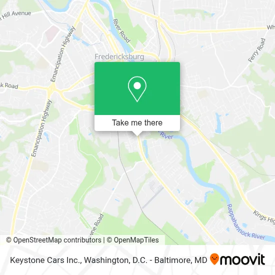 Keystone Cars Inc. map