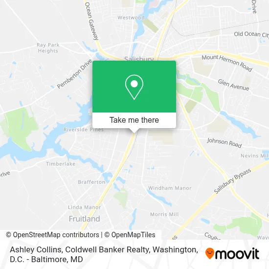 Ashley Collins, Coldwell Banker Realty map