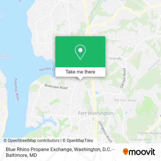 Blue Rhino Propane Exchange map
