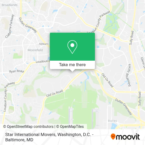 Star International Movers map
