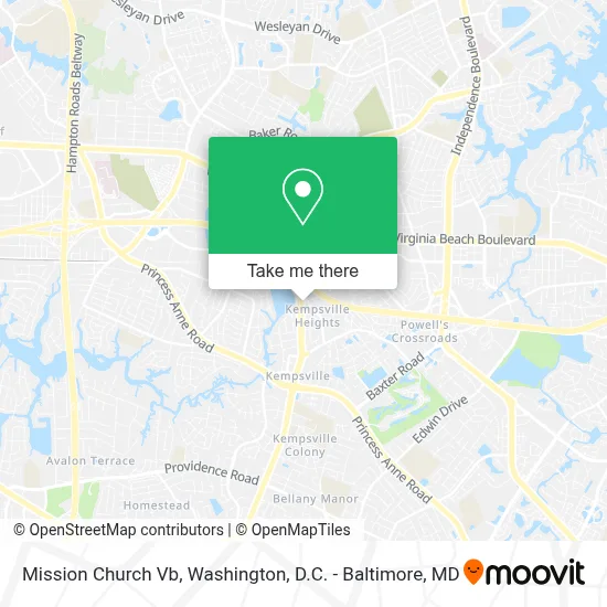 Mission Church Vb map