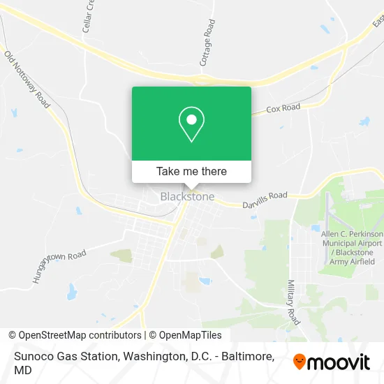 Sunoco Gas Station map