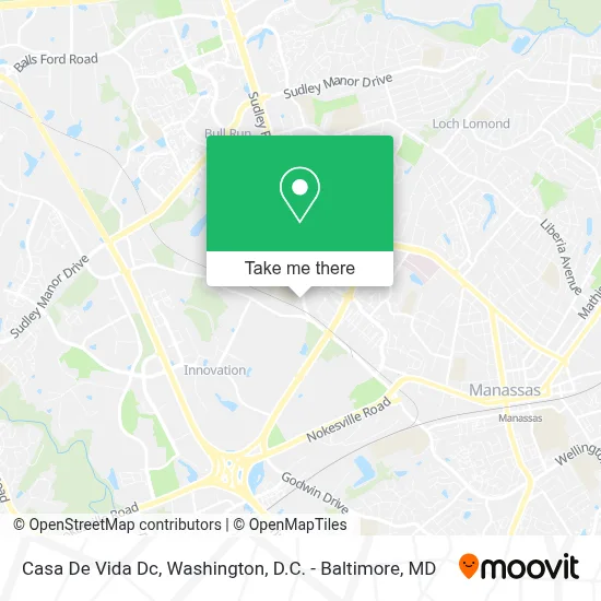 Casa De Vida Dc map