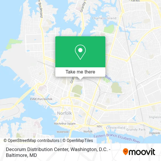 Decorum Distribution Center map