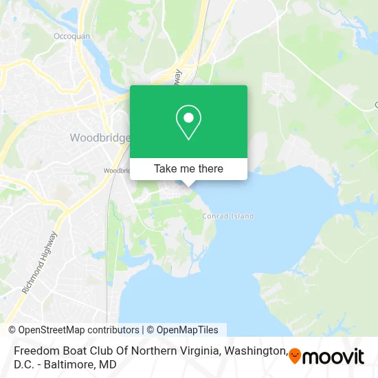 Freedom Boat Club Of Northern Virginia map